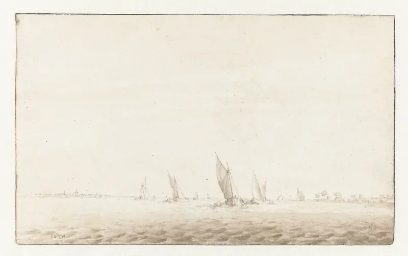 Oosterschelde voor Bergen op Zoom Wall Art by Jan de Bisschop - High-Resolution Digital Print