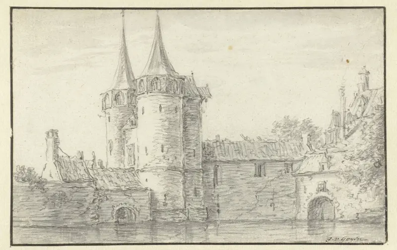 Oostpoort in Delft Wall Art by Jan van Goyen - High-Resolution Digital Print