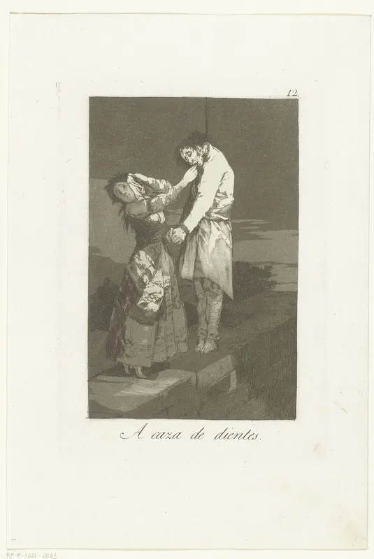 Op jacht naar tanden Wall Art by Francisco de Goya - High-Resolution Digital Print