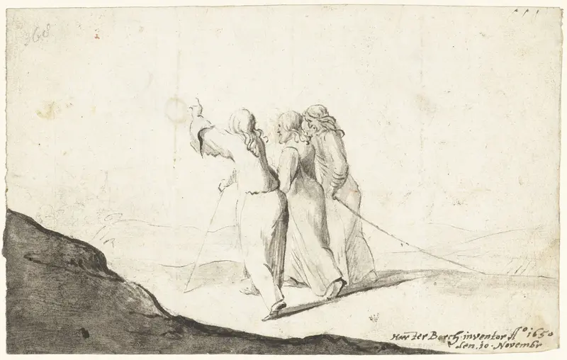 Op weg naar Emmaüs Wall Art by Unknown - High-Resolution Digital Print