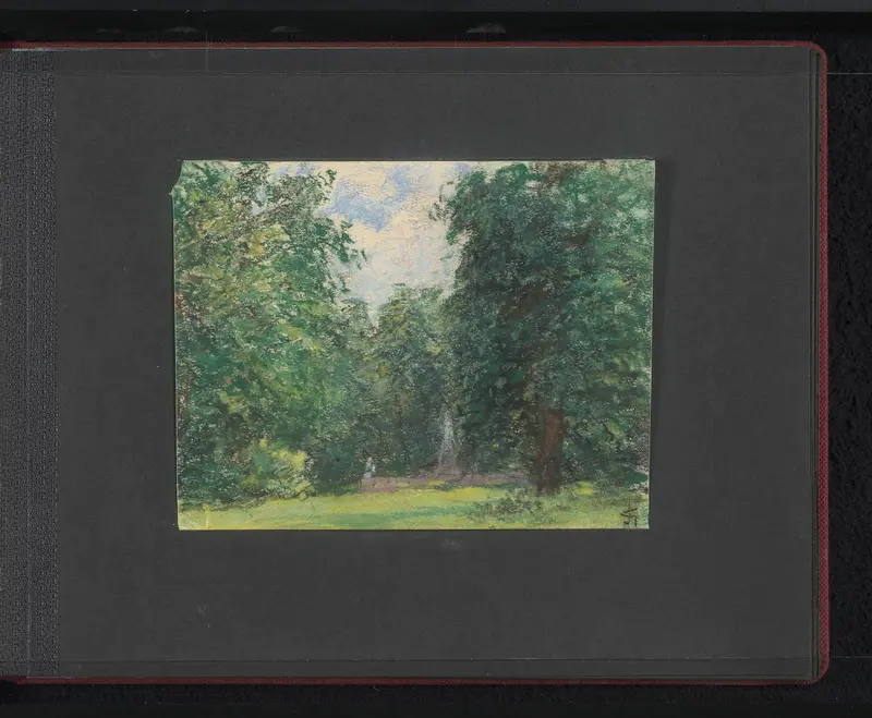 Open plek omringd door bomen Wall Art by Unknown - High-Resolution Digital Print