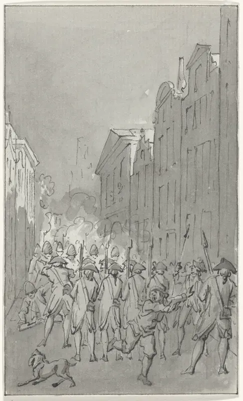 Oproer in Arnhem, 2 augustus 1784 Wall Art by Jacobus Buys - High-Resolution Digital Print