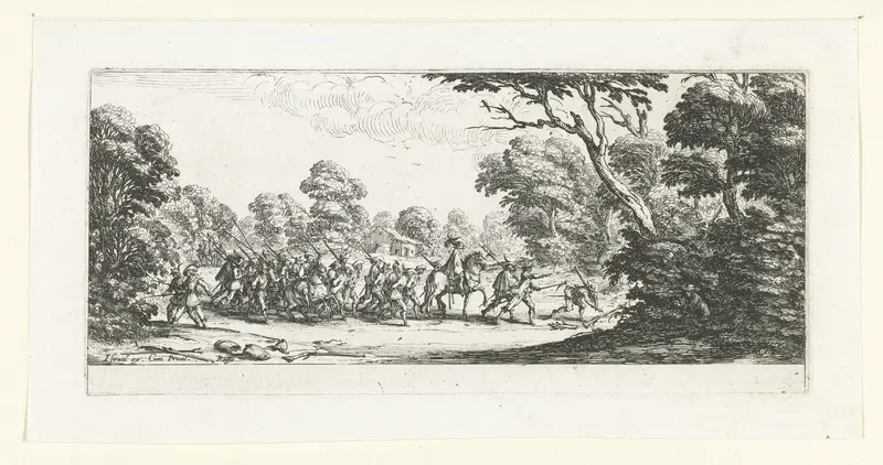 Opsporing van soldaten die zich misdragen hebben Wall Art by Jacques Callot - High-Resolution Digital Print