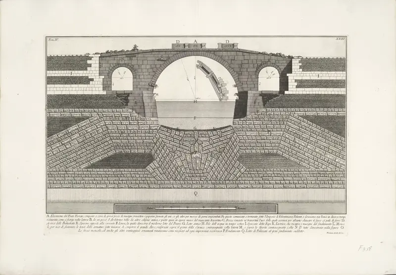 Opstand en fundering van Pons Cestius te Rome Wall Art by Unknown - High-Resolution Digital Print