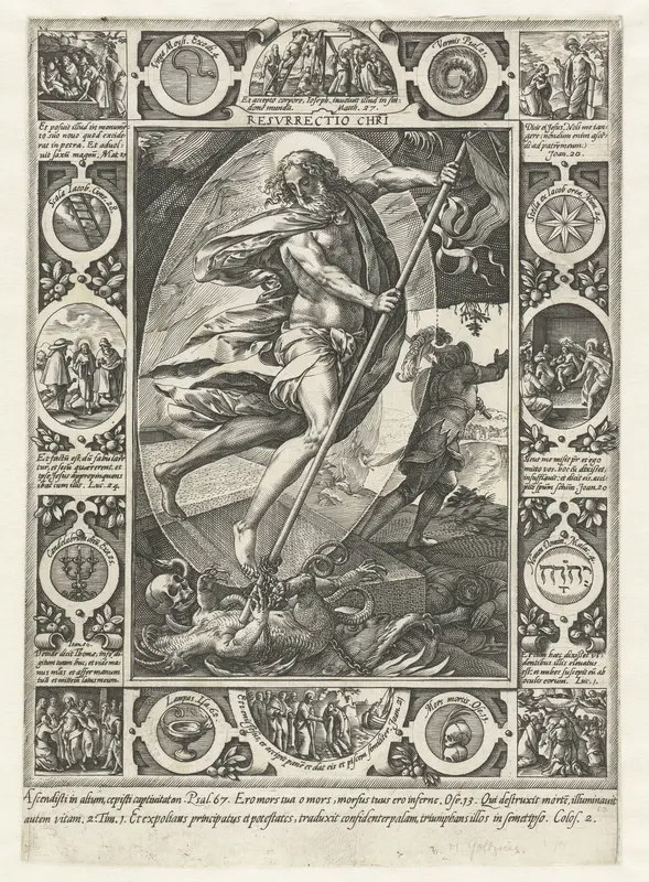 Opstanding van Christus Wall Art by Hendrick Goltzius - High-Resolution Digital Print