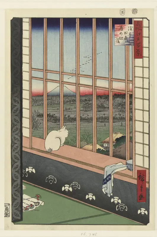 Optocht naar het Torinomachi festival in de rijstvelden van Asakusa Wall Art by unknown - High-Resolution Digital Print