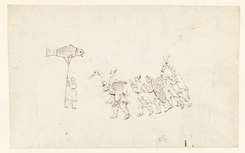 Optocht ter gelegenheid van Chinees Nieuwjaar te Batavia Wall Art by Wouter Schouten - High-Resolution Digital Print