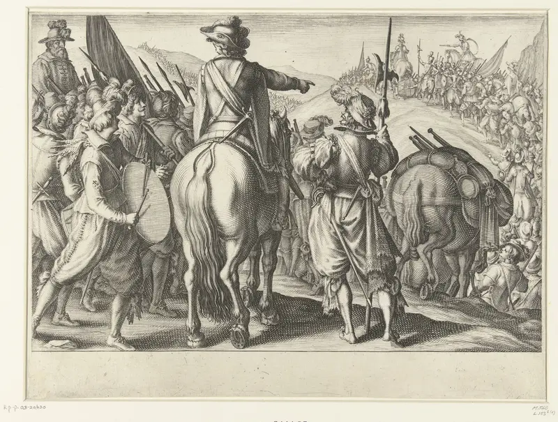 Optrekken van de troepen van Ferdinando I de' Medici Wall Art by Jacques Callot - High-Resolution Digital Print