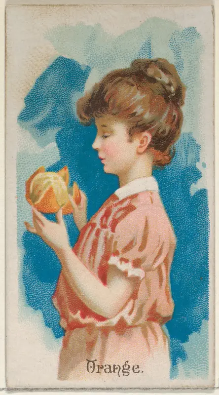 Orange, from the Fruits series (N12) for Allen & Ginter Cigarettes Brands Wall Art by Allen & Ginter - High-Resolution Digital Print