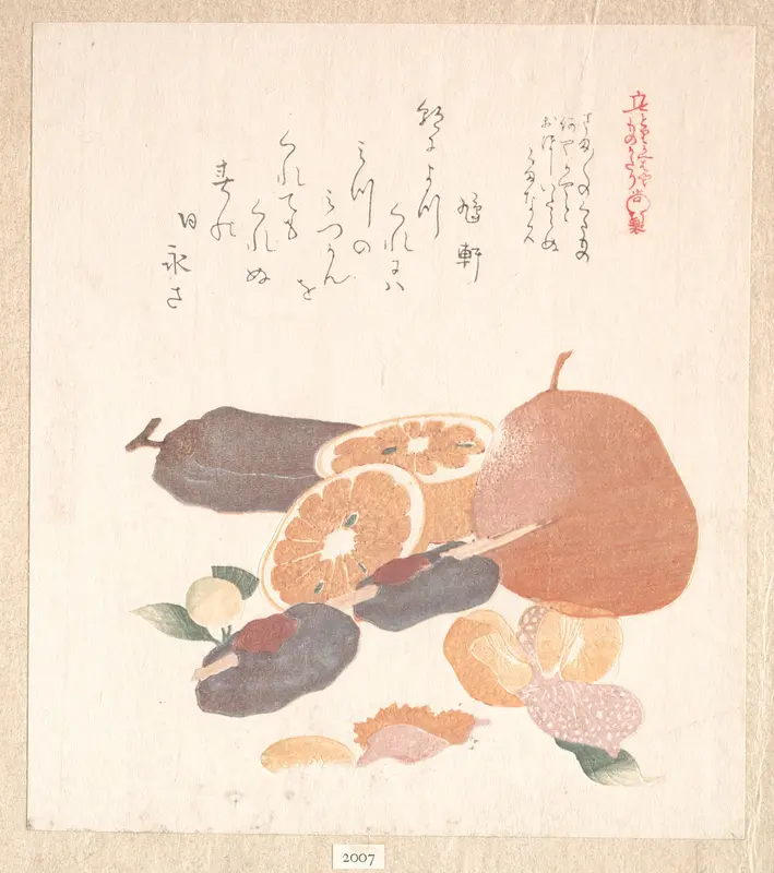 Oranges and Dried Persimmons