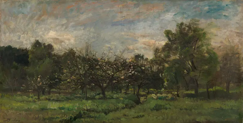 Orchard Wall Art by Charles-François Daubigny - High-Resolution Digital Print
