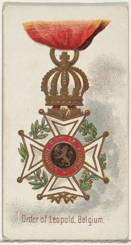 Order of Leopold, Belgium, from the World's Decorations series (N30) for Allen & Ginter Cigarettes Wall Art by Allen & Ginter - High-Resolution Digital Print