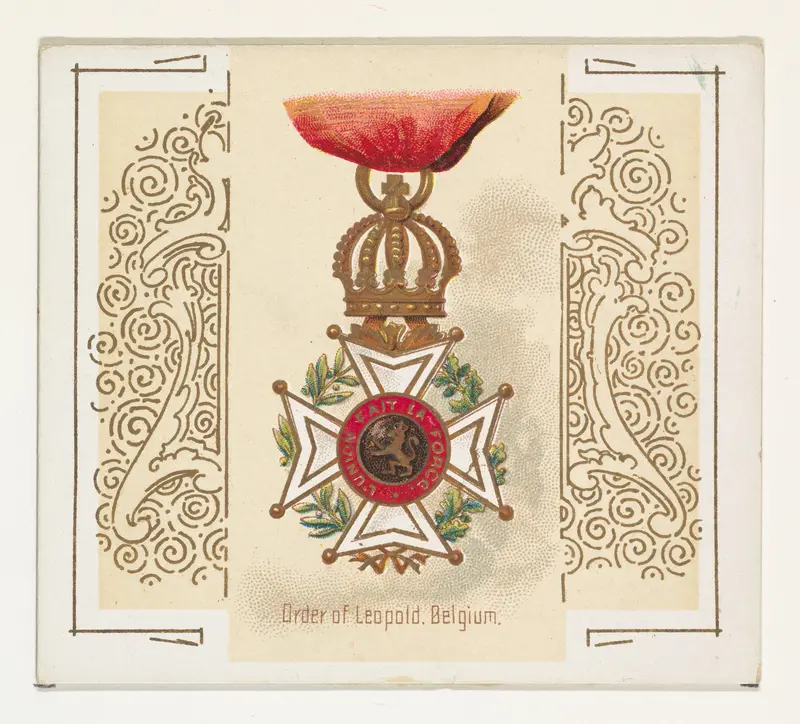 Order of Leopold, Belgium, from the World's Decorations series (N44) for Allen & Ginter Cigarettes Wall Art by Allen & Ginter - High-Resolution Digital Print