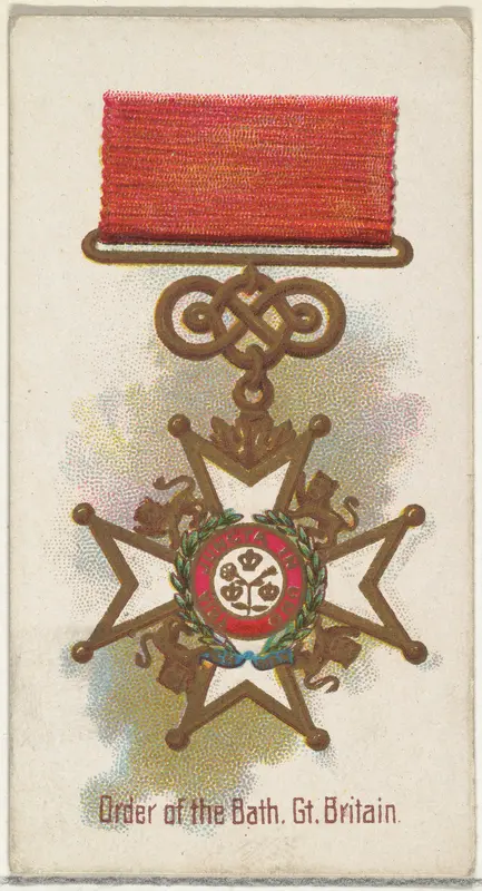 Order of the Bath, Great Britain, from the World's Decorations series (N30) for Allen & Ginter Cigarettes Wall Art by Allen & Ginter - High-Resolution Digital Print