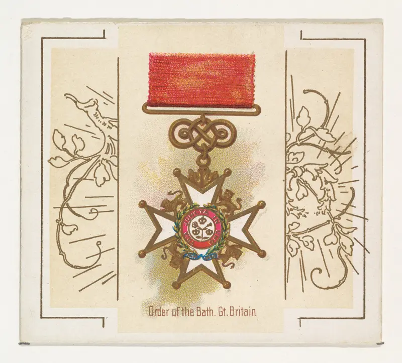 Order of the Bath, Great Britain, from the World's Decorations series (N44) for Allen & Ginter Cigarettes Wall Art by Allen & Ginter - High-Resolution Digital Print