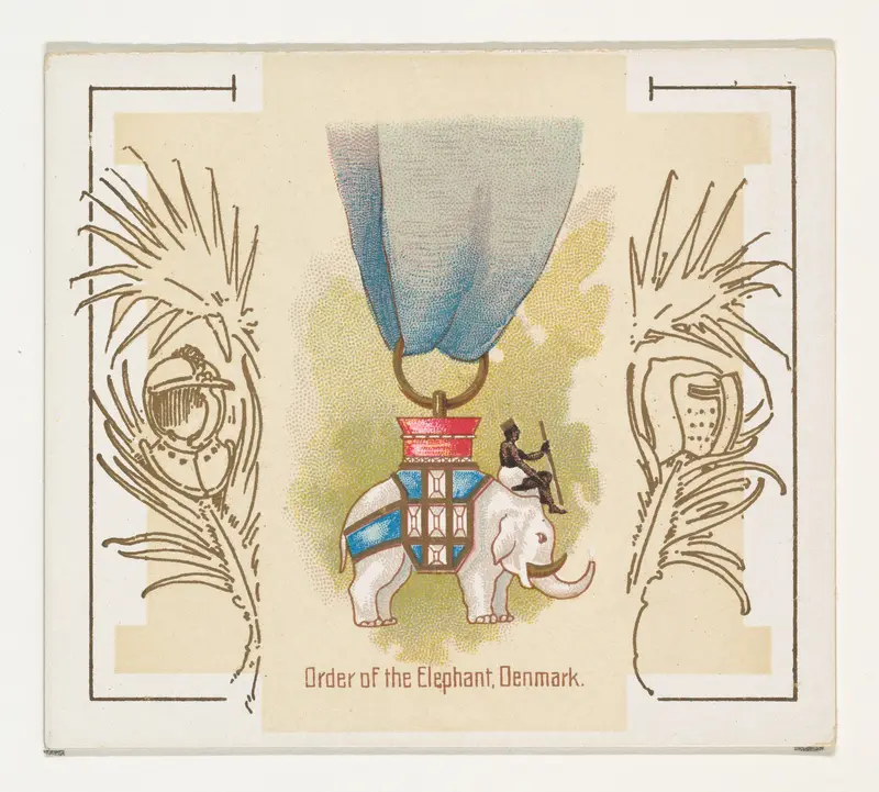 Order of the Elephant, Denmark, from the World's Decorations series (N44) for Allen & Ginter Cigarettes Wall Art by Allen & Ginter - High-Resolution Digital Print