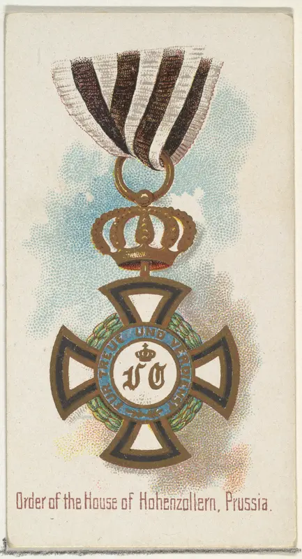 Order of the House of Hohenzollern, Prussia, from the World's Decorations series (N30) for Allen & Ginter Cigarettes Wall Art by Allen & Ginter - High-Resolution Digital Print