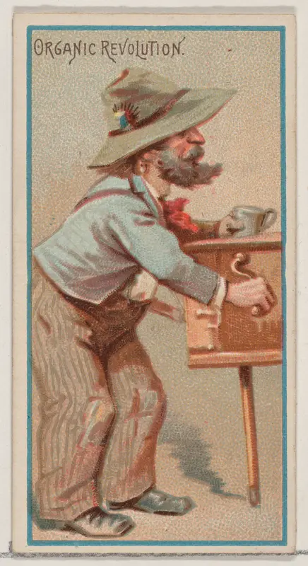 Organic Revolution, from the Jokes series (N87) for Duke brand cigarettes Wall Art by W. Duke, Sons & Co. - High-Resolution Digital Print