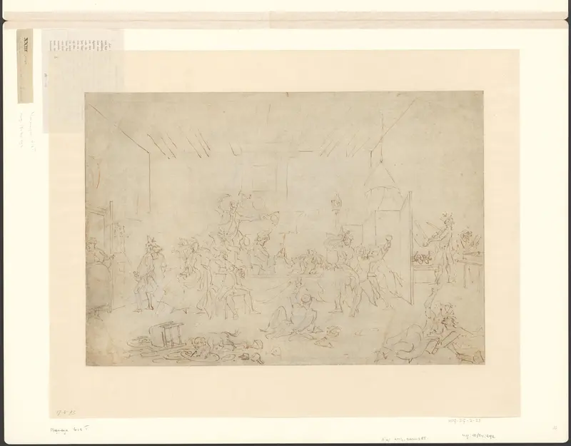 Orgie in een herberg Wall Art by Cornelis Troost - High-Resolution Digital Print