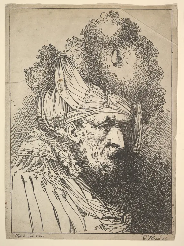 Oriental Head Wall Art by Charles Heath - High-Resolution Digital Print