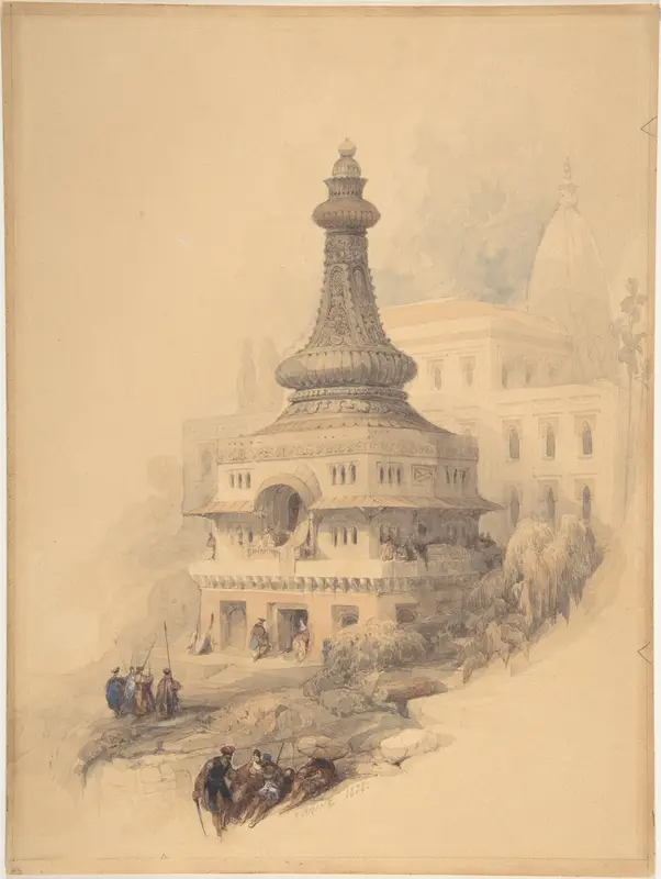 Oriental Scene Wall Art by David Roberts - High-Resolution Digital Print