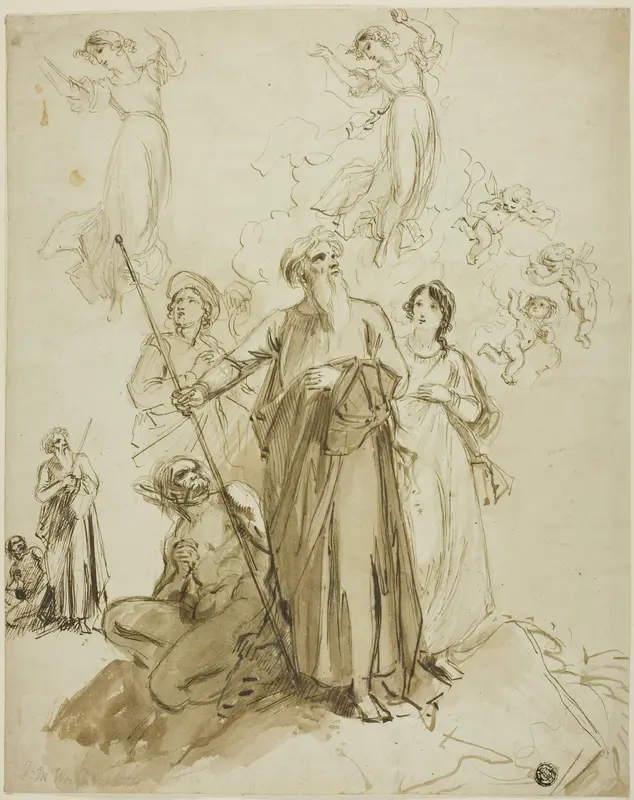 Original Studies for Shakespeare's Tempest Wall Art by John Massey Wright - High-Resolution Digital Print