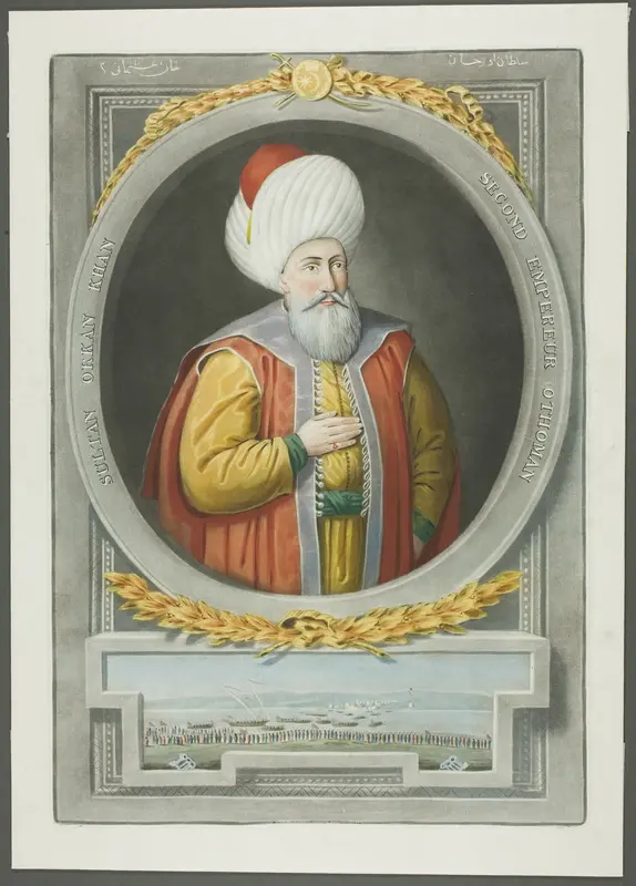 Orkan Kahn, from Portraits of the Emperors of Turkey Wall Art by John Young - High-Resolution Digital Print