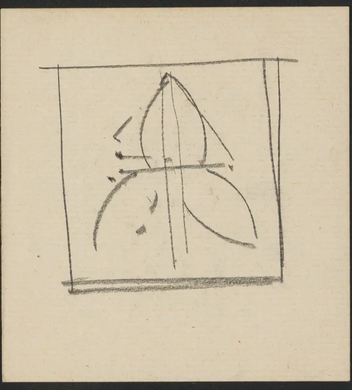 Ornament met bladeren in een vierkant Wall Art by Gerrit Willem Dijsselhof - High-Resolution Digital Print