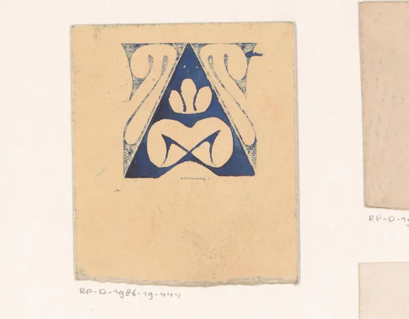 Ornament met driehoek Wall Art by Reinier Willem Petrus de Vries (1874-1953) - High-Resolution Digital Print