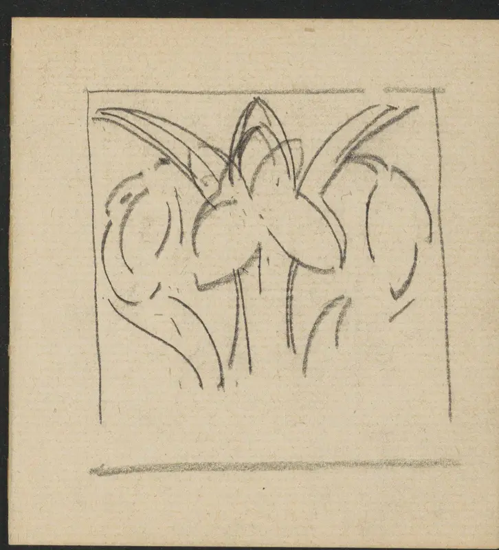 Ornament met een bloem in een vierkant Wall Art by Gerrit Willem Dijsselhof - High-Resolution Digital Print