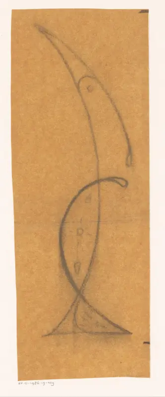 Ornament met gebogen lijnen Wall Art by Reinier Willem Petrus de Vries (1874-1953) - High-Resolution Digital Print