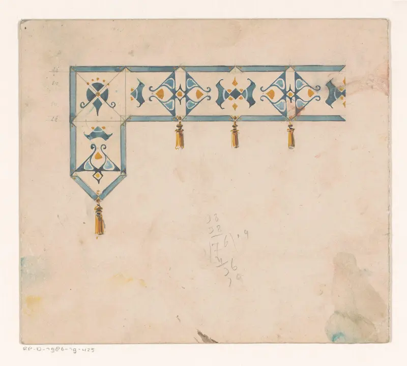 Ornament met kwastjes Wall Art by Reinier Willem Petrus de Vries (1874-1953) - High-Resolution Digital Print