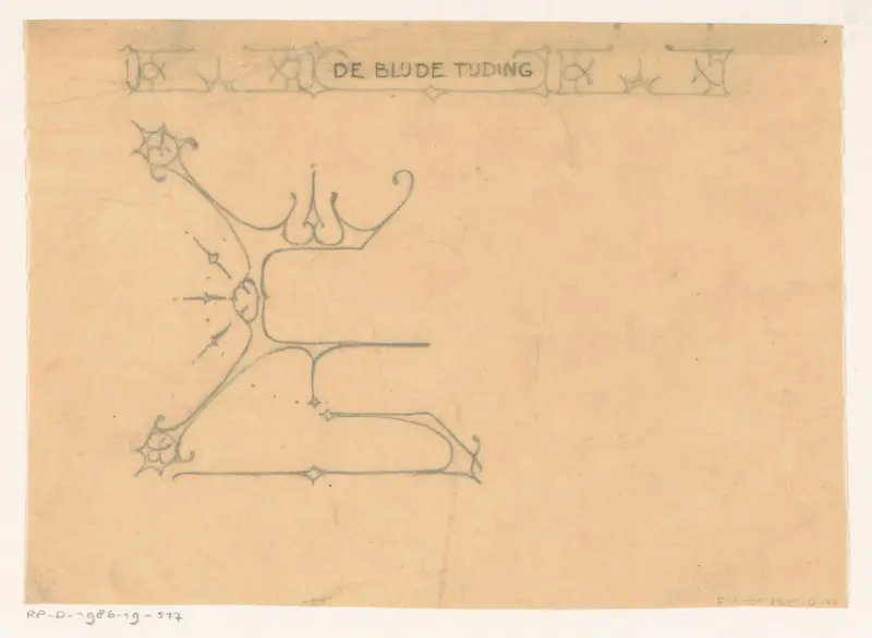 Ornament met stervormen Wall Art by Reinier Willem Petrus de Vries (1874-1953) - High-Resolution Digital Print