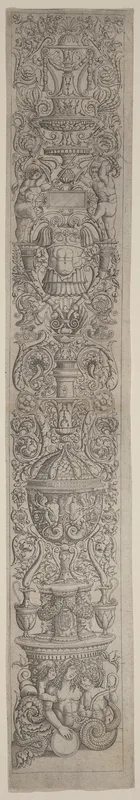 Ornament Panel: Nereid Ridden by Two Children Wall Art by Andrea Zoan - High-Resolution Digital Print