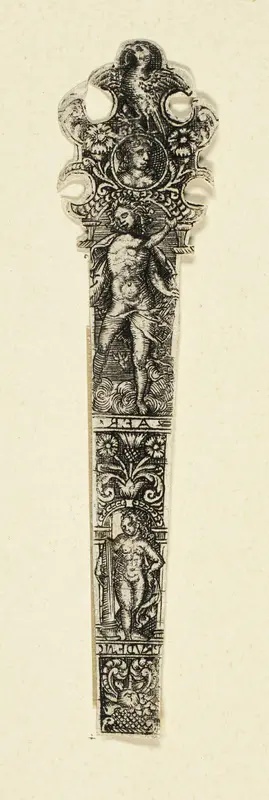 Ornamental Design for Knife Handle with Air, from The Four Elements Wall Art by Johann Theodor de Bry - High-Resolution Digital Print