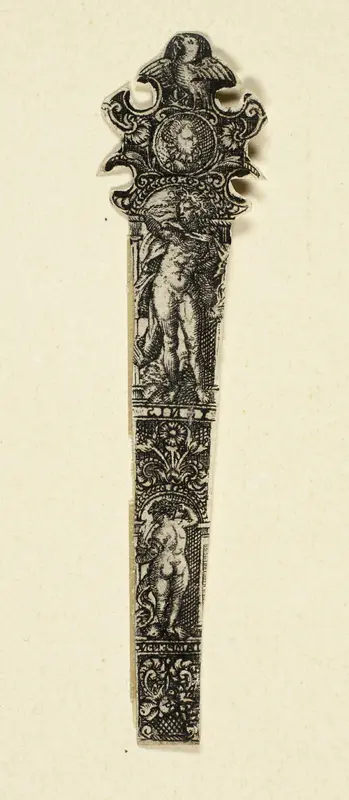 Ornamental Design for Knife Handle with Fire, from The Four Elements Wall Art by Johann Theodor de Bry - High-Resolution Digital Print