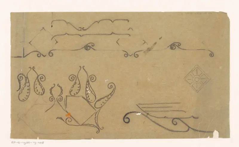 Ornamenten en decoratieve patronen Wall Art by Reinier Willem Petrus de Vries (1874-1953) - High-Resolution Digital Print