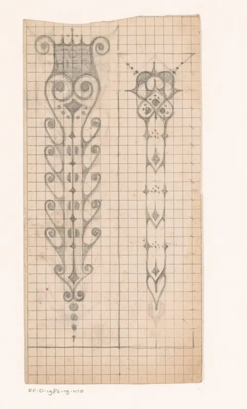 Ornamenten met krullende vormen Wall Art by Reinier Willem Petrus de Vries (1874-1953) - High-Resolution Digital Print