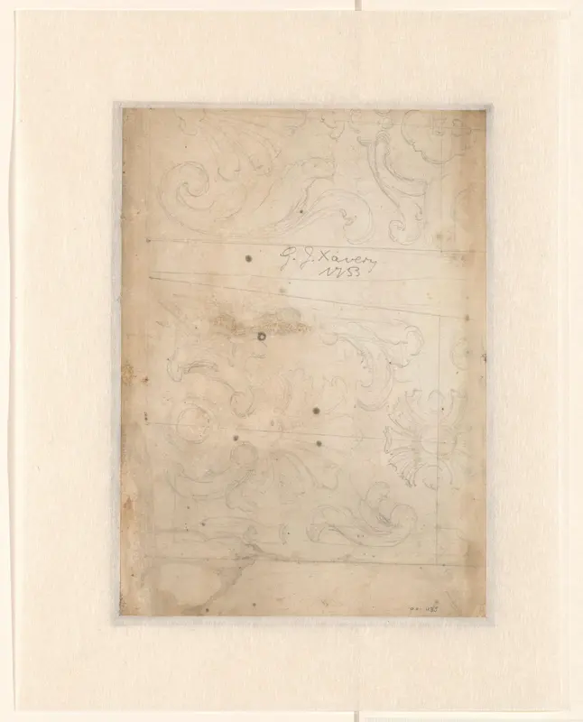 Ornamentschets Wall Art by Unknown - High-Resolution Digital Print