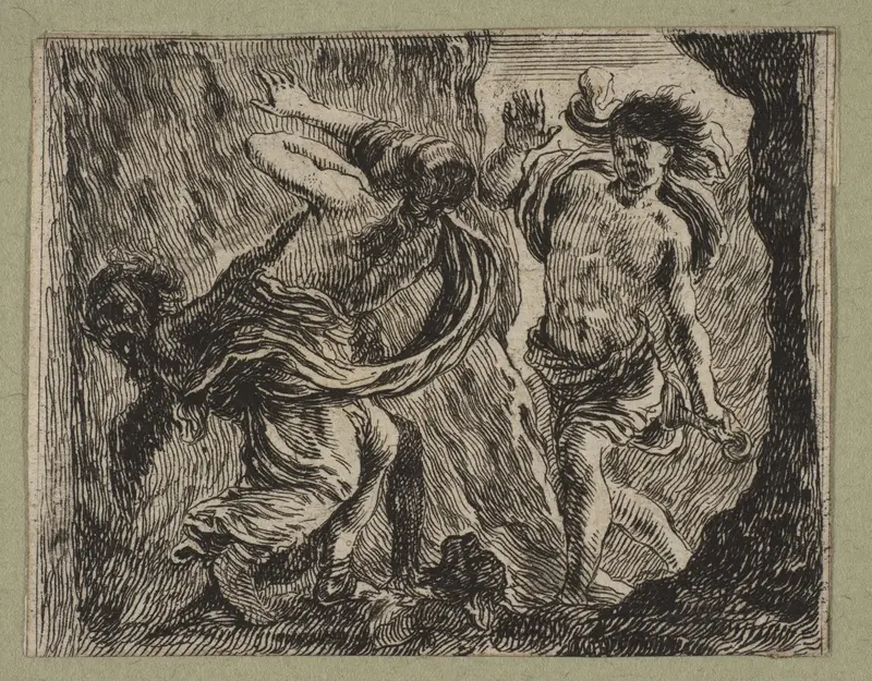 Orphée et Eurydice Wall Art by Stefano della Bella - High-Resolution Digital Print