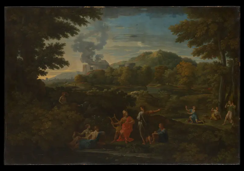 Orpheus and Eurydice Wall Art by Nicolas Poussin - High-Resolution Digital Print