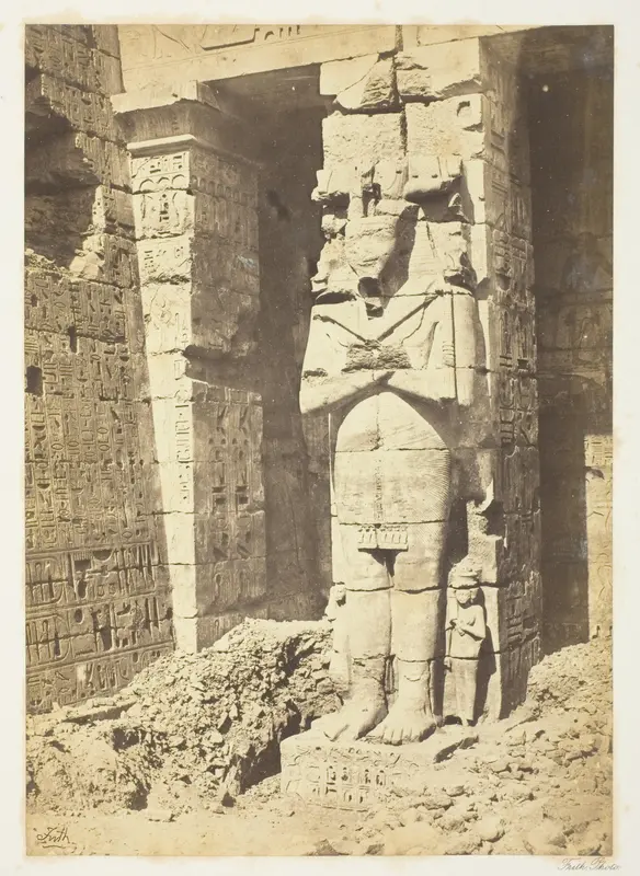 Osiride Pillars at Medinet-Haboo Wall Art by Francis Frith - High-Resolution Digital Print