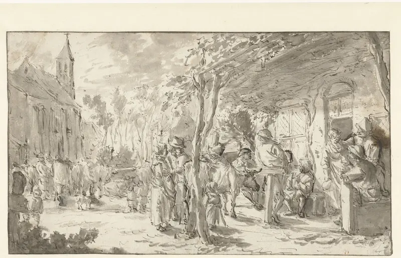 Ossenmarkt te Hillegom Wall Art by Unknown - High-Resolution Digital Print