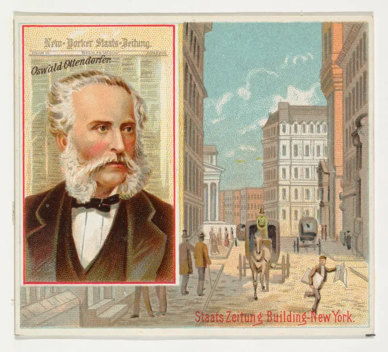 Oswald Ottendorfer, New Yorker Staats-Zeitung, from the American Editors series (N35) for Allen & Ginter Cigarettes Wall Art by Allen & Ginter - High-Resolution Digital Print