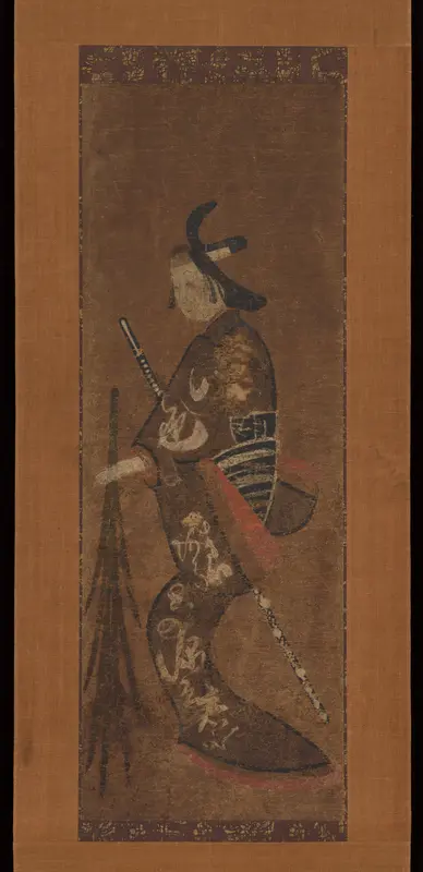 Ōtsu-e of a Youth Holding Irises (Yarō)