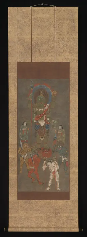 Ōtsu-e of Shōmen Kongōyasha (Vajrayaksha)
