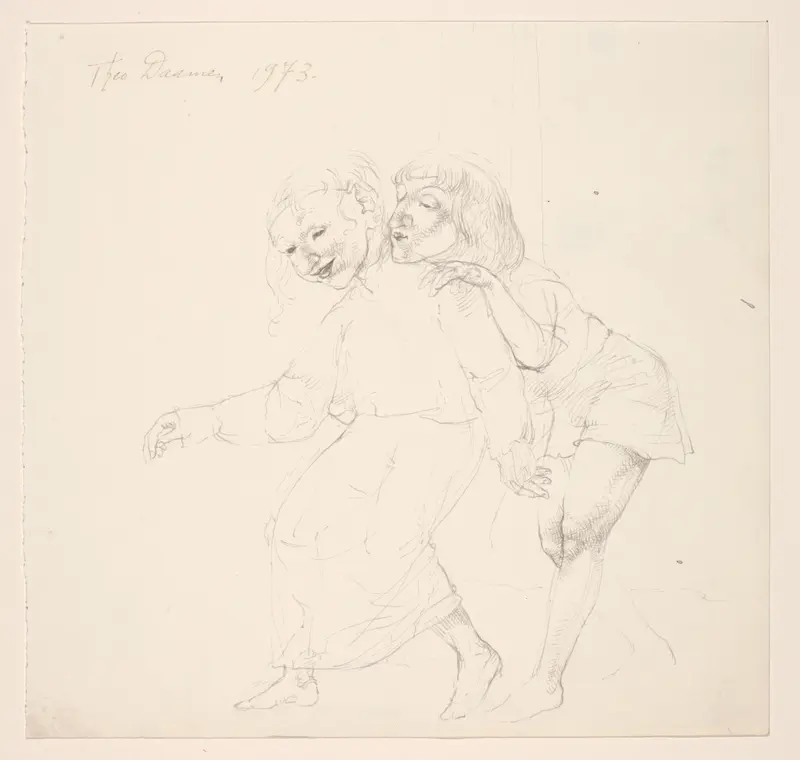 Oude en een jonge vrouw Wall Art by Unknown - High-Resolution Digital Print