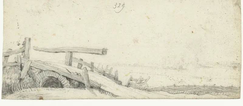 Oude houten brug Wall Art by Unknown - High-Resolution Digital Print