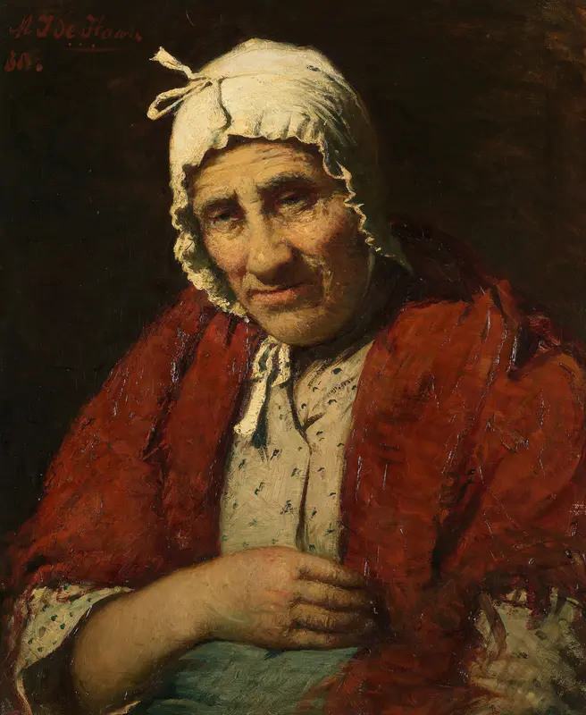 Oude joodse vrouw Wall Art by Meijer Isaäc de Haan - High-Resolution Digital Print