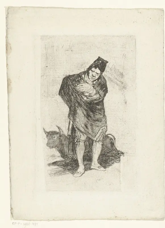 Oude stierenvechter Wall Art by Francisco de Goya - High-Resolution Digital Print